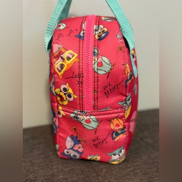 Betsey Johnson Pink Owl Lunch Tote - Picture 4 of 11